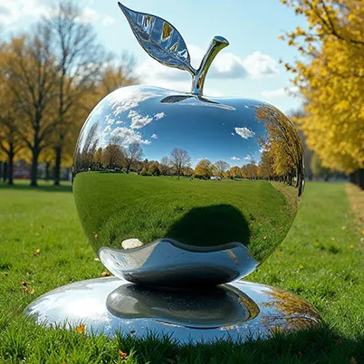 Металлическая скульптура Яблоко соблазна