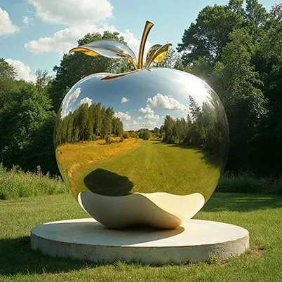 Скульптура из нержавеющей стали Яблоко соблазна