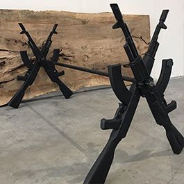 Чугунное подстолье для стола "Калашников"