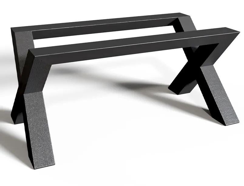 Деревянное подстолье для стола "Икс" на заказ