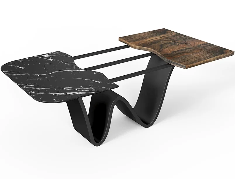 Подстолье из нержавеющей стали с нитридом титана "Wave" на заказ