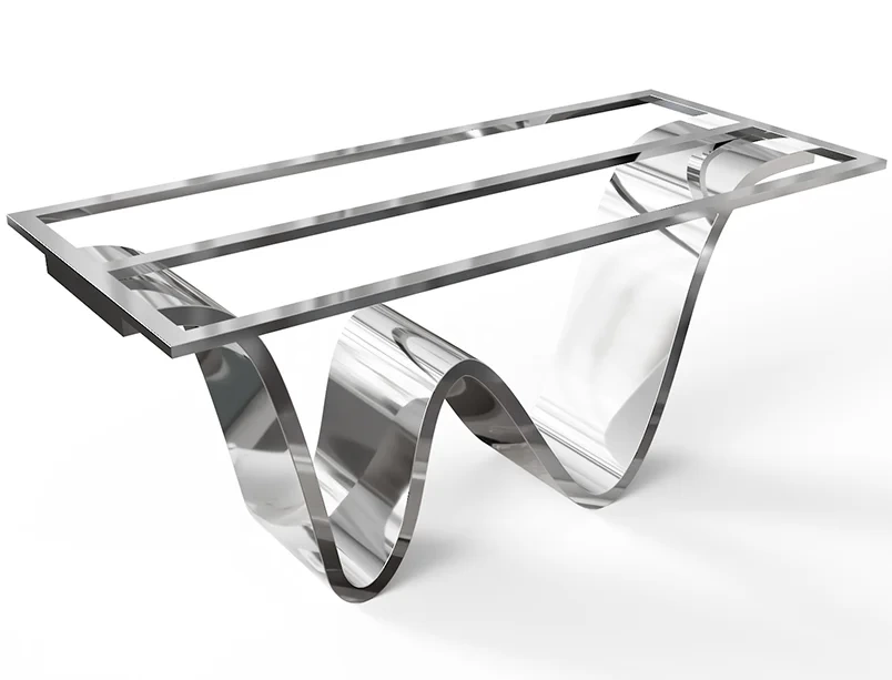 Подстолье из нержавеющей стали "Wave" на заказ