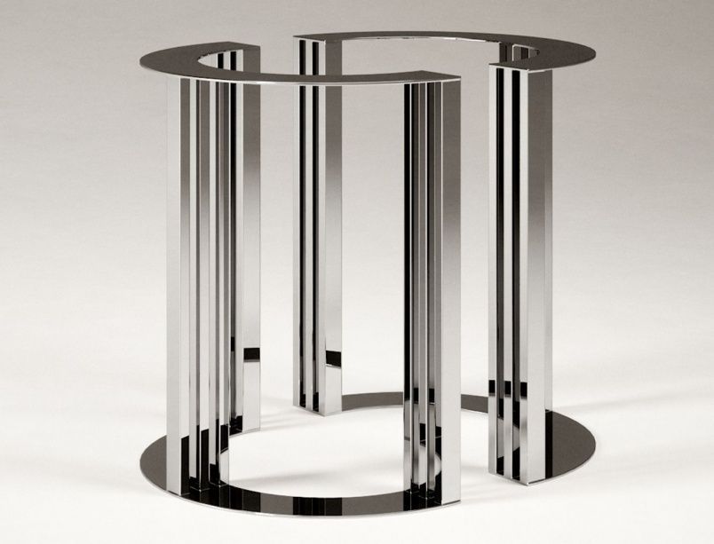 Подстолье из нержавеющей стали "Колоннада" на заказ