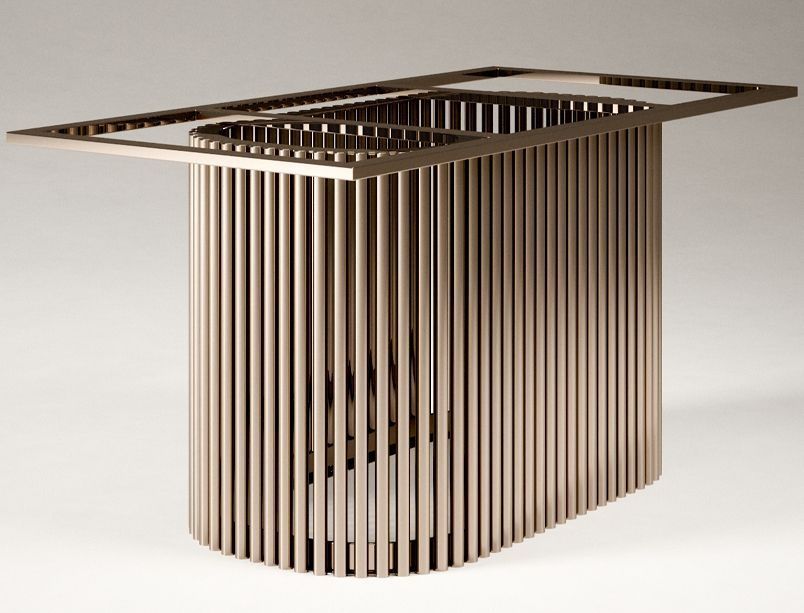 Подстолье из нержавейки с покрытием нитридом титана "Piano" на заказ