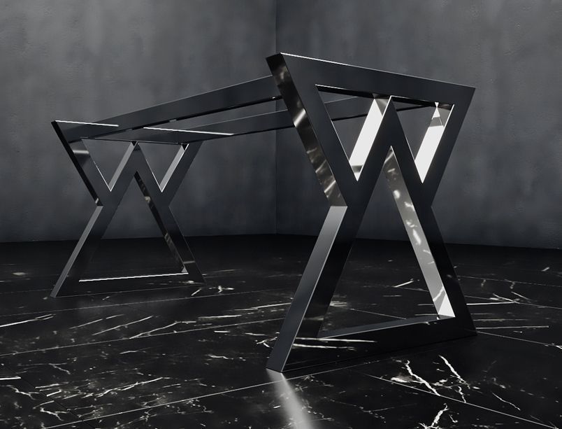 Подстолье из нержавеющей стали "Пирамида" на заказ