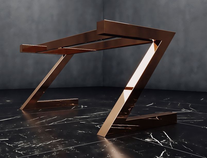 Подстолье из нержавейки покрытое нитридом титана "Z" на заказ