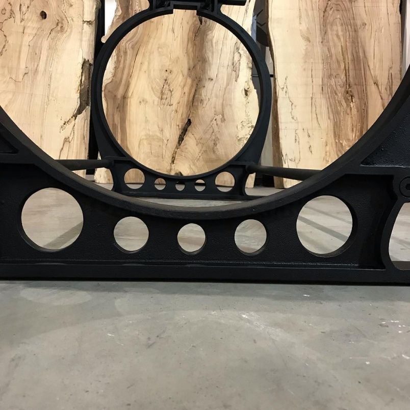 Чугунное подстолье для стола "Кольца" на заказ