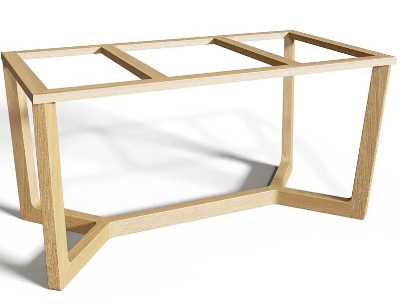 Деревянное подстолье для стола "Призма" на заказ