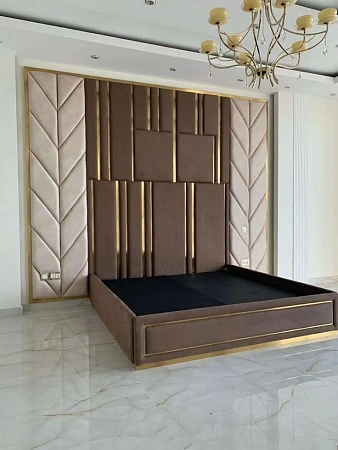 Полированная декоративная полоса под латунь - пример выполнения