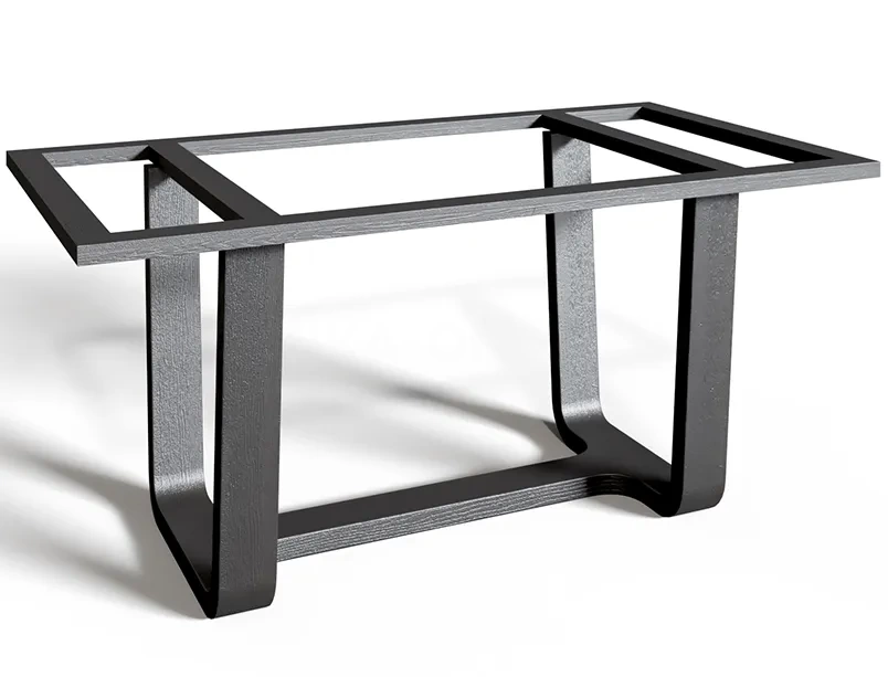 Деревянное подстолье для стола "Трапеция" на заказ