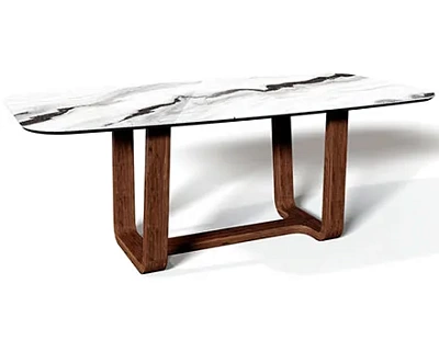 Деревянное подстолье для стола "Трапеция"