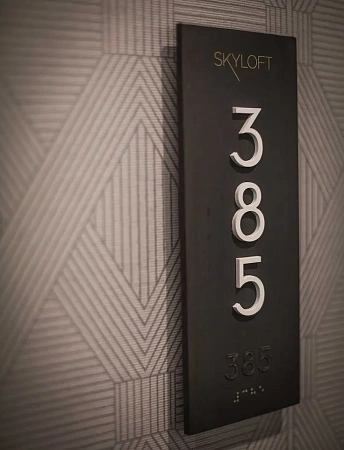 Уличная и внутренняя навигация, указатели - пример выполнения