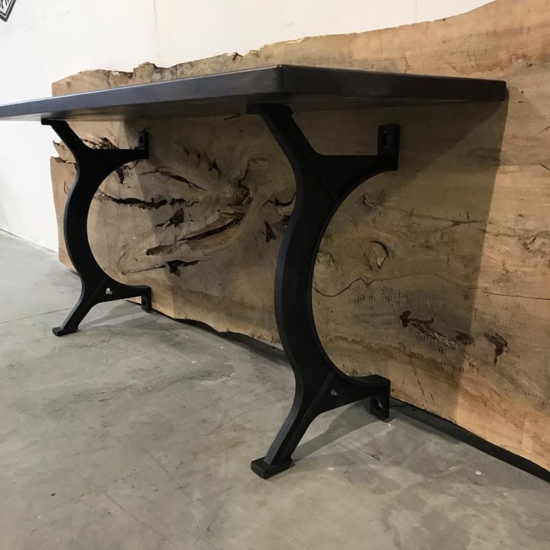 Чугунное подстолье для стола "Консоль" на заказ