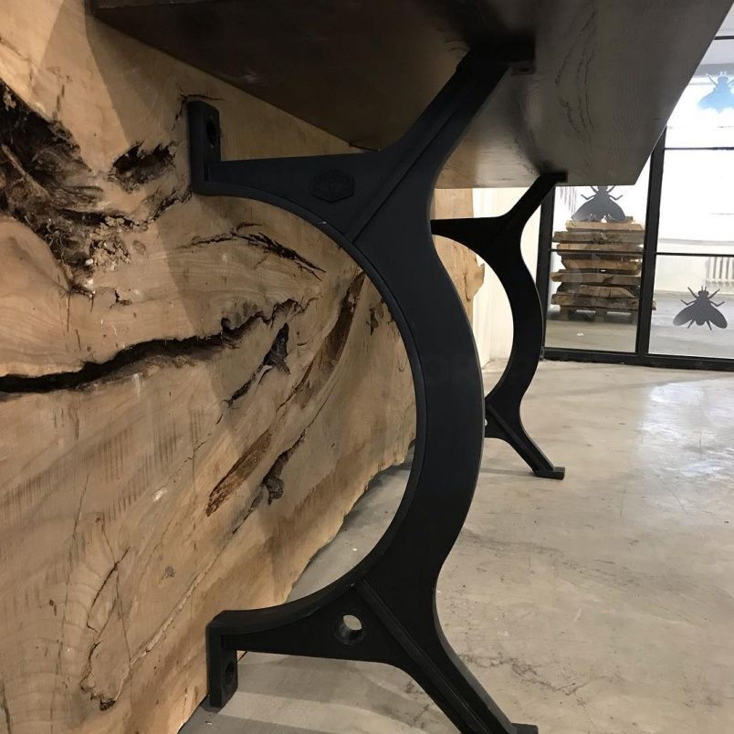 Чугунное подстолье для стола "Консоль" на заказ