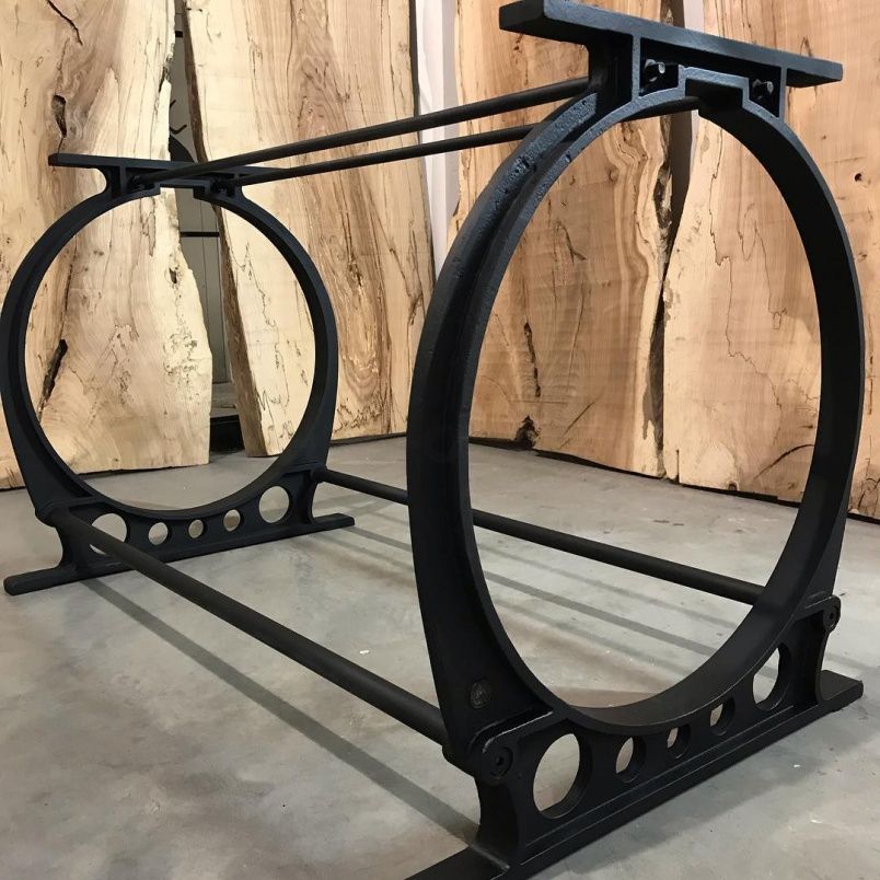 Чугунное подстолье для стола "Кольца" на заказ