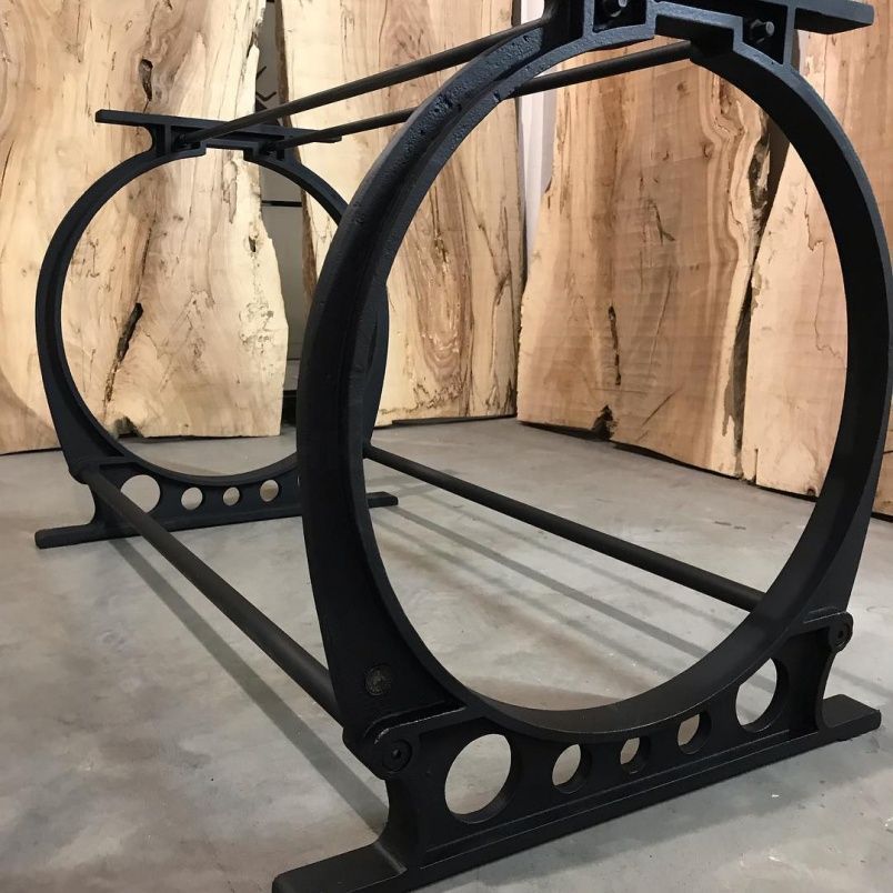 Чугунное подстолье для стола "Кольца" на заказ