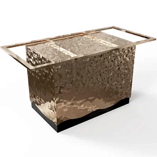 Подстолье для стола из нержавейки с покрытием нитридом титана "Hard water"