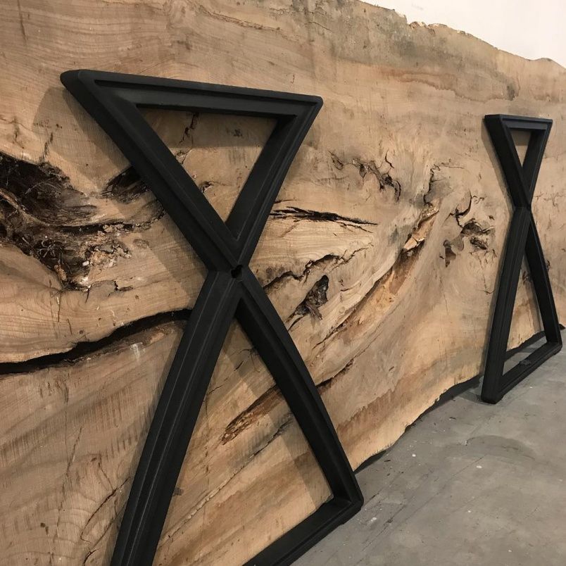 Чугунное подстолье для стола "Икс" на заказ