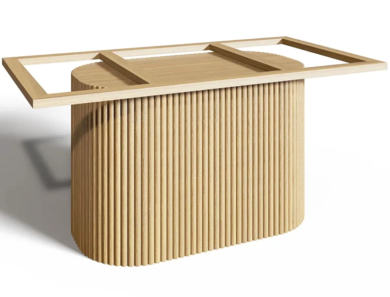 Деревянное подстолье для стола "Piano" на заказ