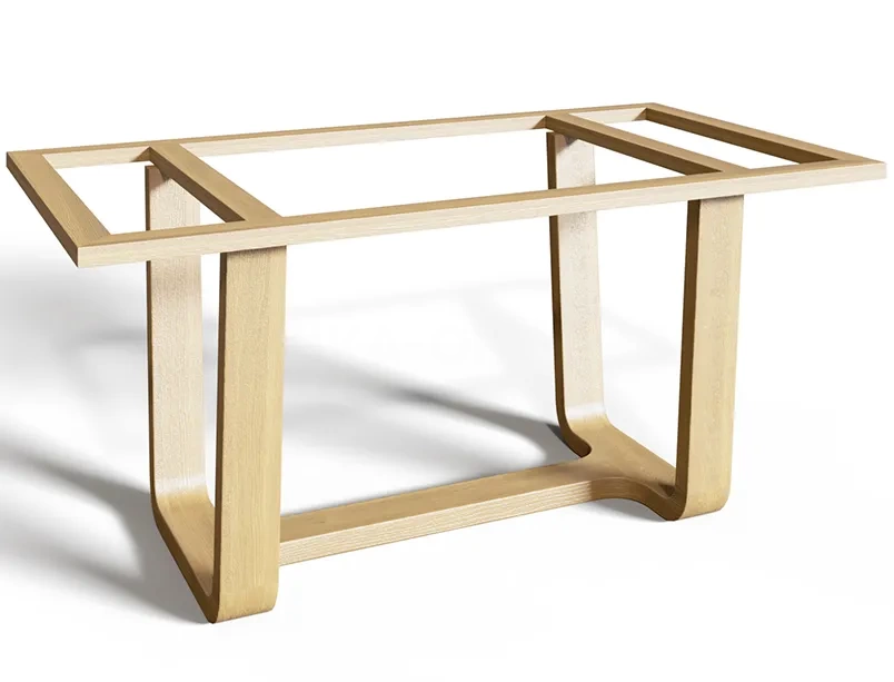 Деревянное подстолье для стола "Трапеция" на заказ