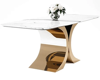 Подстолье из нержавейки с покрытием нитридом титана "Butterfly"