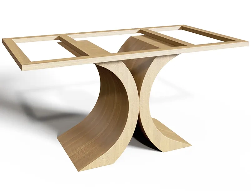 Деревянное подстолье для стола "Butterfly" на заказ