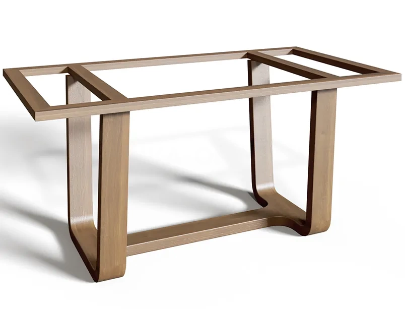 Деревянное подстолье для стола "Трапеция" на заказ