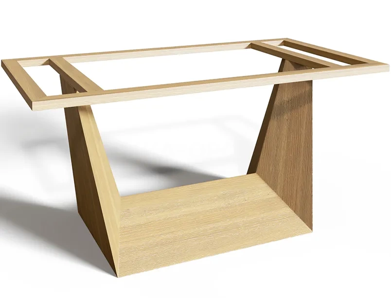 Деревянное подстолье для стола "Оригами" на заказ