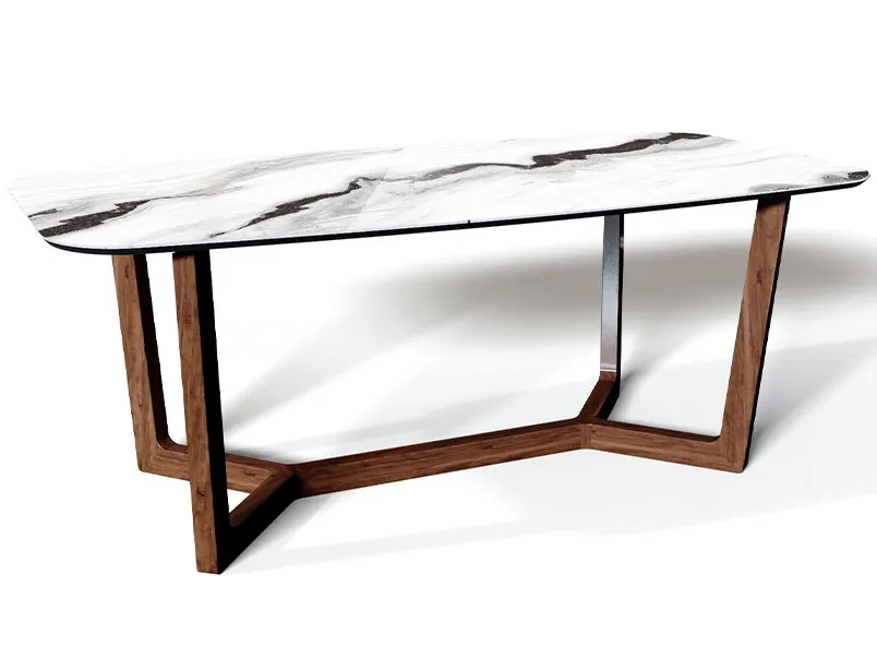 Деревянное подстолье для стола "Призма" на заказ