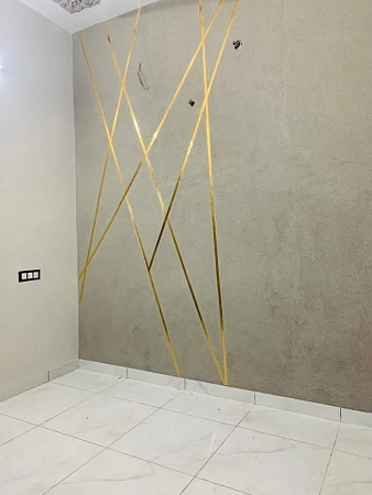 Полированная декоративная полоса под латунь - пример выполнения