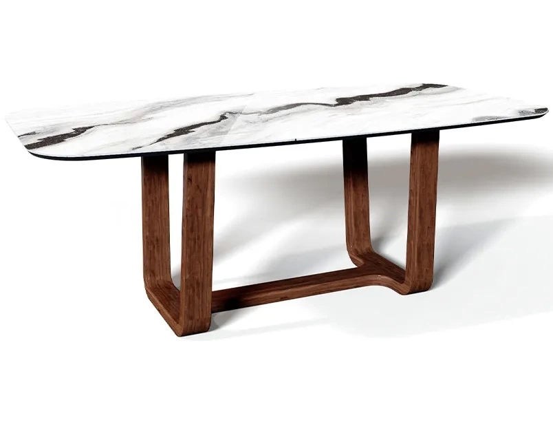 Деревянное подстолье для стола "Трапеция" на заказ