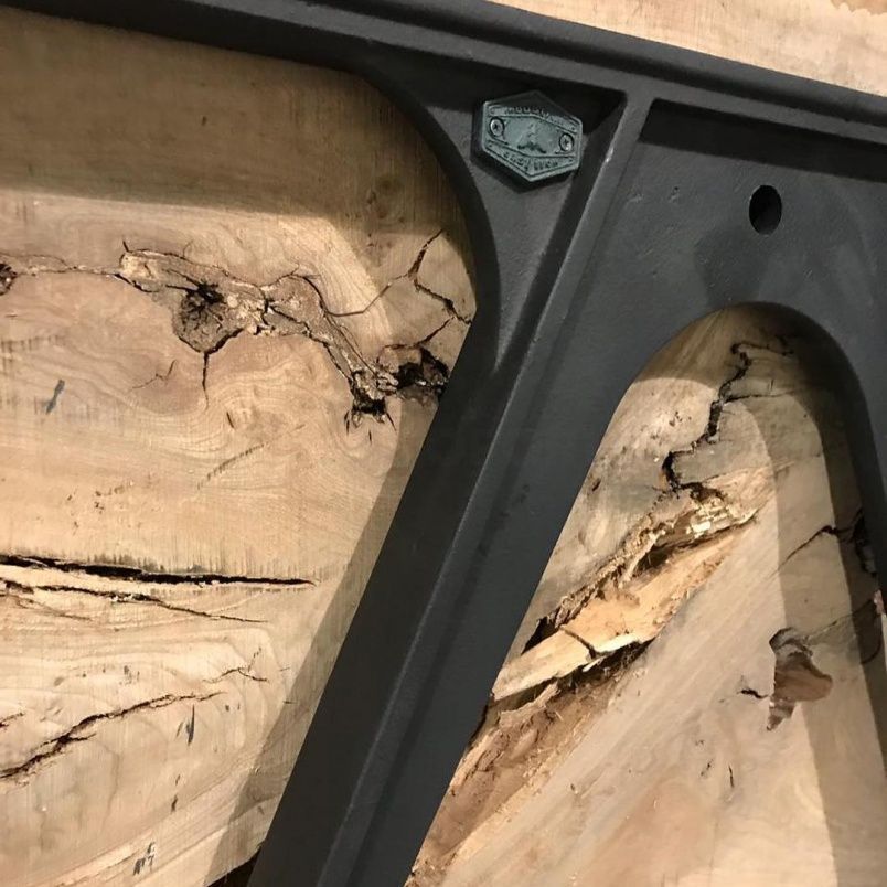 Чугунное подстолье для стола "Циркуль" на заказ