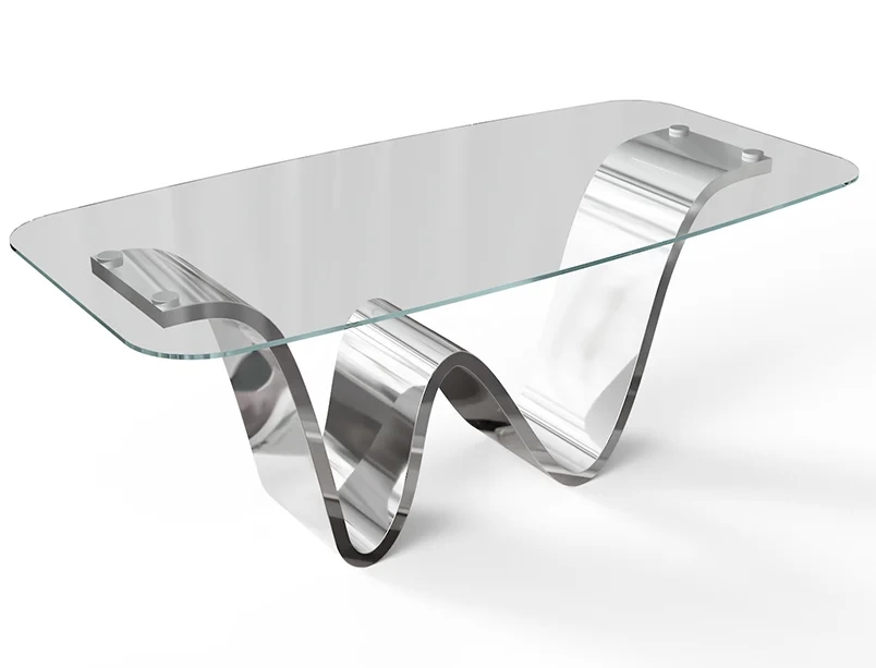 Подстолье из нержавеющей стали "Wave" на заказ