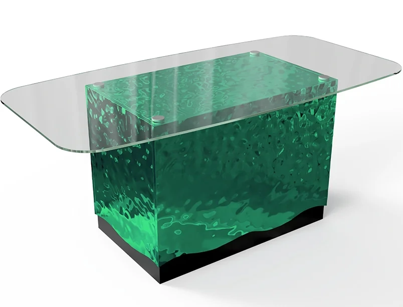 Подстолье для стола из нержавейки с покрытием нитридом титана "Hard water" на заказ