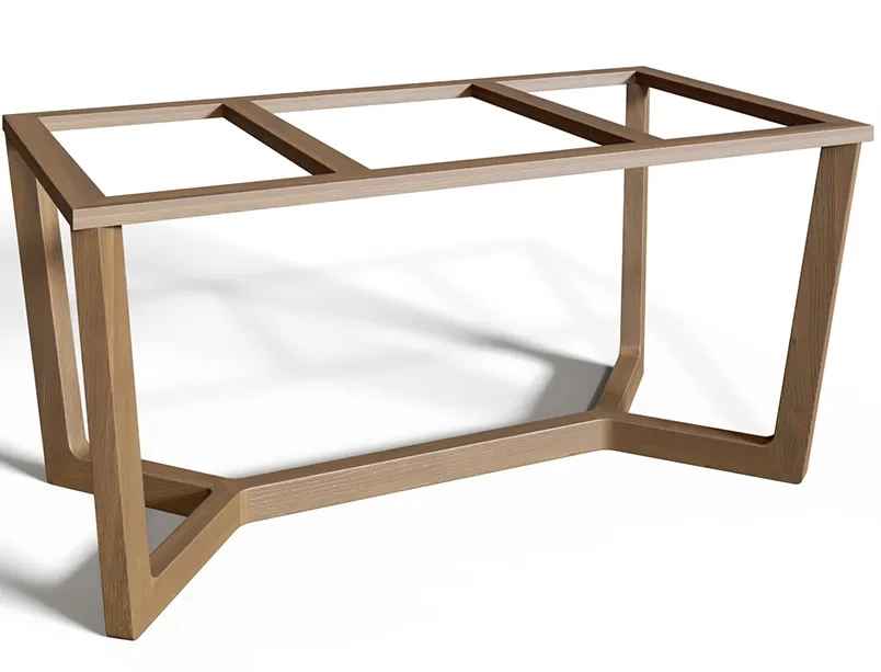 Деревянное подстолье для стола "Призма" на заказ