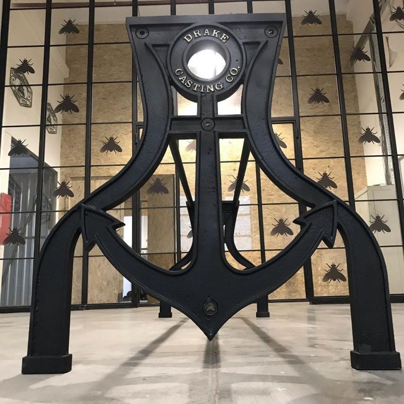 Чугунное подстолье для стола "Якорь" на заказ