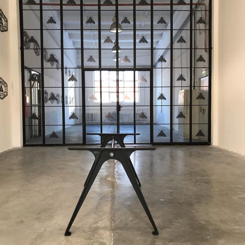 Чугунное подстолье для стола "Циркуль" на заказ