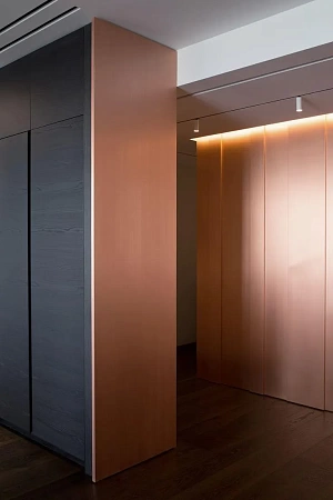 Стеновые панели из нержавеющей стали - пример выполнения