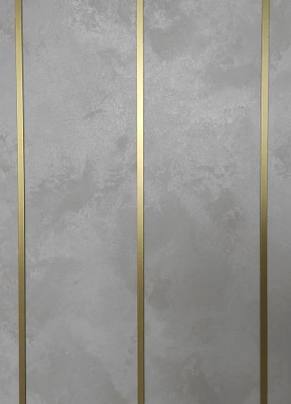 Полированная декоративная полоса под латунь - пример выполнения