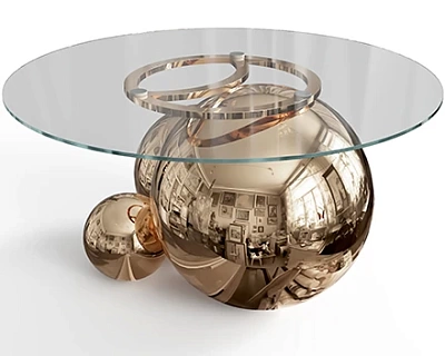 Подстолье для стола из нержавейки с покрытием нитридом титана "Newton"