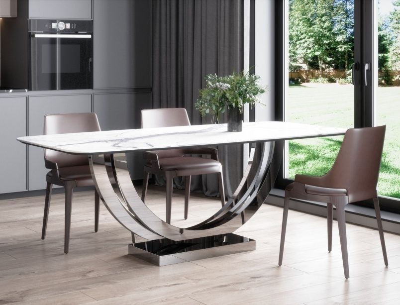 Подстолье из нержавеющей стали "Ипсилон" на заказ