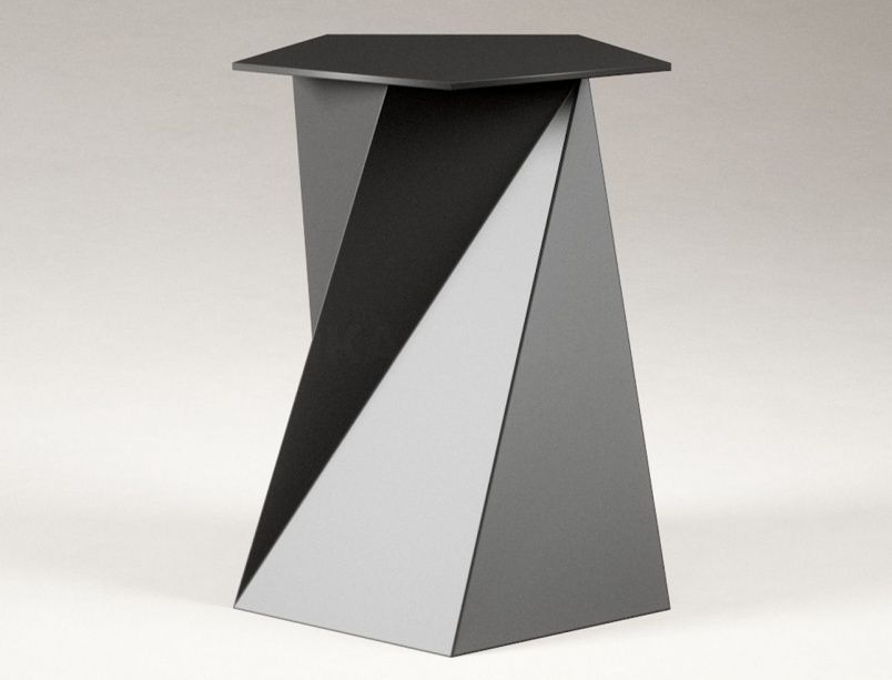 Металлическое подстолье для круглого стола "Вертикаль" на заказ