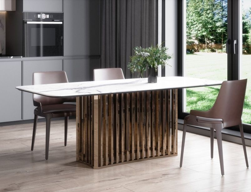 Подстолье из нержавейки с покрытием нитридом титана "Спектр" на заказ