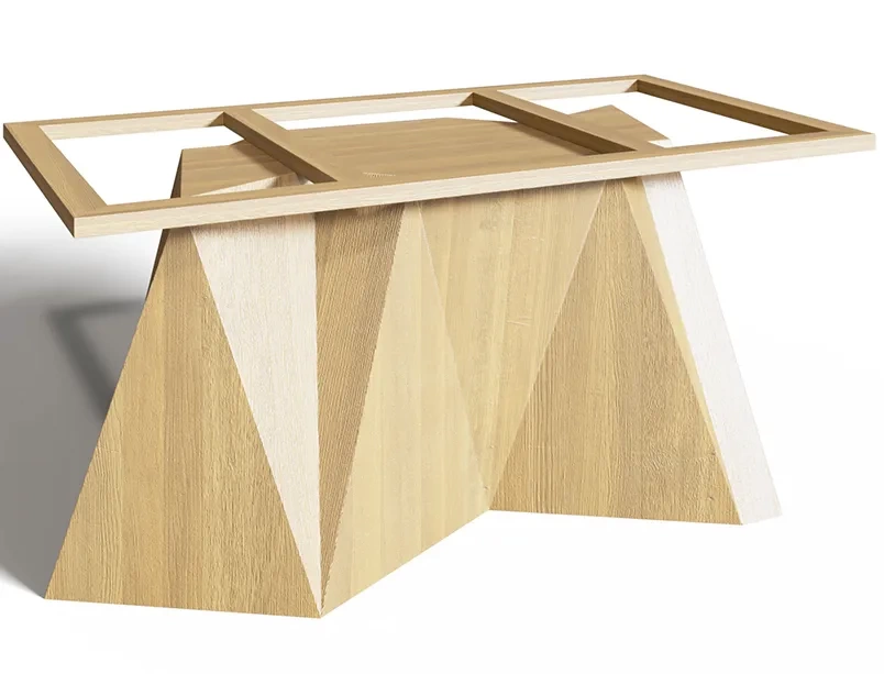 Деревянное подстолье для стола "Stone" на заказ