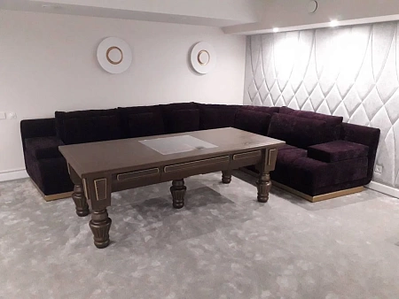 Деревянные подстолья для стола - пример выполнения