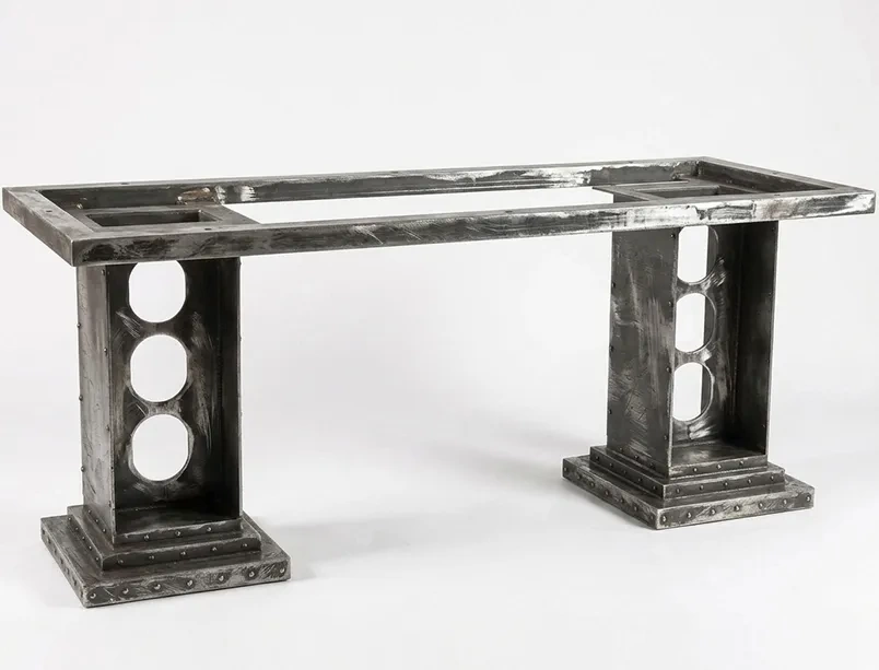Подстолье металлическое для стола в стиле лофт "Castle" на заказ