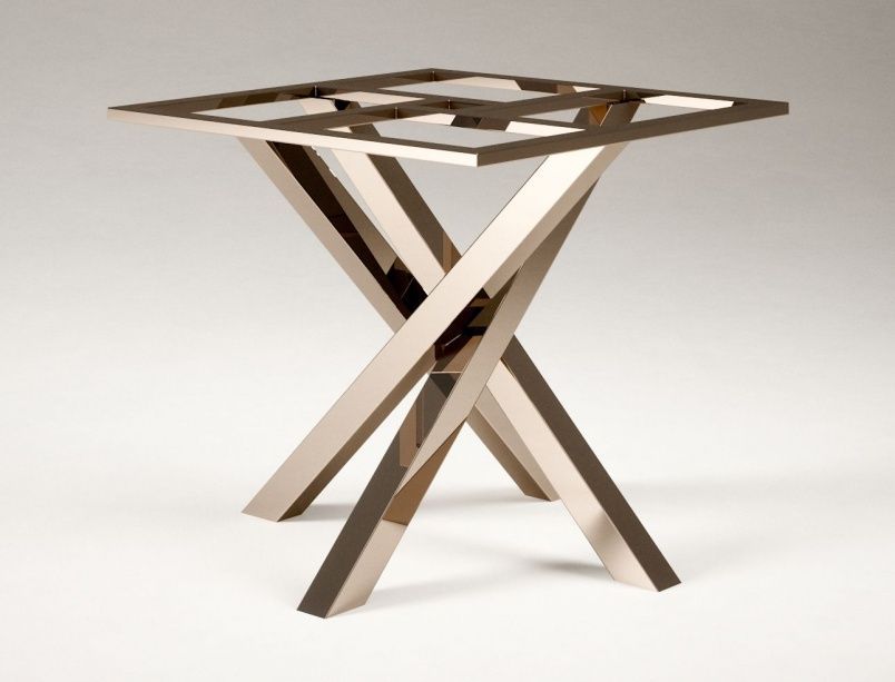 Подстолье из нержавейки с покрытием нитридом титана "Ёж" на заказ