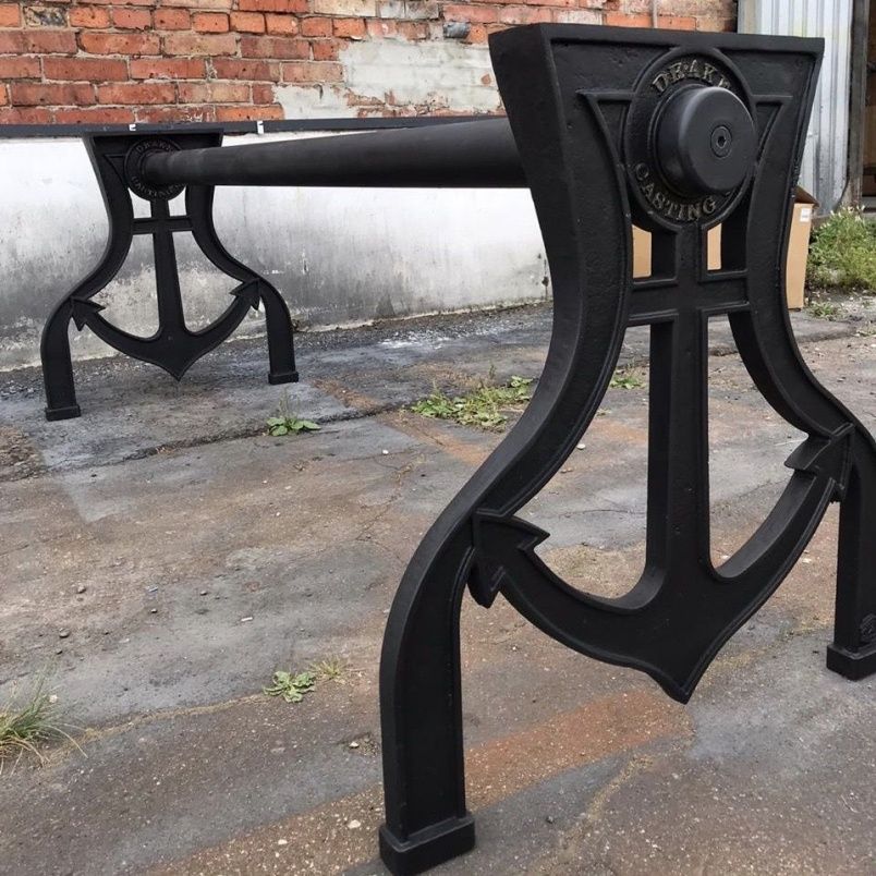 Чугунное подстолье для стола "Якорь" на заказ