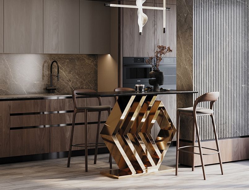 Подстолье для барной стойки "Меандр" на заказ