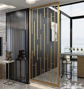 Межкомнатные перегородки из нержавеющей стали